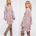 Free People Ruby Crochet Lace Mini Dress in Lilac Purple Size XS NWT Photo 1