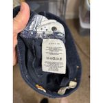 Pilcro and the Letterpress  Navy Corduroy Flare Pants Sz 26 Button Detail Photo 8