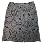 Evan Picone Evan-Picone Women's Black and Tan Knee Length Pencil Skirt Size 6 Business Photo 0