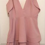 Missguided Blush Pink Double Layer Dress Photo 1