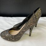 Nine West Women's Black/Gold High Heeled 4.5" Shoes Size 8M SKU3497 Photo 3