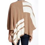 Brochu Walker  Alpaca City Poncho Cape Brown/Cream One Size Photo 1