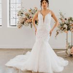 Casablanca Bridal Wedding Dress Style Este White Size 12 Photo 0