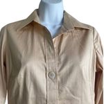 Banana Republic Top Women S Gold Collar V-Neck Long Flared Sleeve Button Up Photo 8