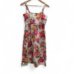 Cynthia Rowley Sleeveless Colorful Floral Linen Dress Size 4 Photo 1