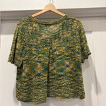 JH Collectibles Grunge Green Forest Fairy Gobblin Cropped Crochet Cardigan Large Photo 11