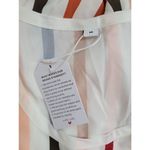 Made with Love Vertical Striped Maxi Sleeveless Dress Size M *New w/defect White Size M Photo 4