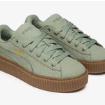 Puma X Fenty Creeper Phatty Nubuck ' Green Fog' Gum Women's Size 7.5 Rihanna New Photo 1