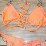 Peach/Coral Bikini Set with Rhinestones Orange Photo 1
