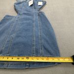 Forever 21 NWT Mini Dress M Womens Blue Denim Cut Out Tank Back Zipper Jean Y2K Photo 5
