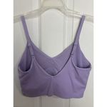 Athleta Elation Light Purple V-Neck Crop Top Size Small Yoga Athleisure Minimal Photo 2