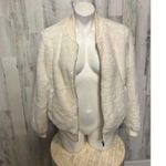 Iris  White fuzzy zip up Photo 2