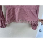 American Rag Crochet Peasant Top Women’s Size XL Pink Dainty Coquette Cottage Photo 5