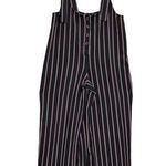 Striped Wide Leg Jumper Romper Size M Photo 0