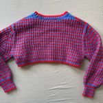 ZARA  Wool Blend Striped Cropped Chunky Knit Sweater Photo 10