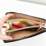 Kate Spade  Pebbled Leather Rectangle Zip Around Wallet Black Photo 3