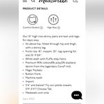 Madewell Jeans 10” Petite High Rise Skinny Pure White Step Raw Hem Sz 36/42 NWT Photo 4