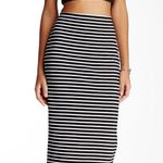 Sanctuary Vertical Striped Navy Midi Pencil Skirt Sz S Photo 1