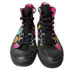 Converse  All Star High Top Sneakers Black Multicolor Novelty‎ Shoes Women's 7 Photo 1