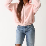 Electric & Rose Granada Quilted Bomber Jacket Blush Small NWT Pink Photo 0