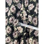 Japna  Women's Hi Lo Romper Maxi Dress Black Floral Short Sleeve Small V Neck Photo 6