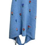 ZARA Knit Floral Embroidered Halterneck Womens Top Size Small Crocheted Photo 3