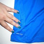 Nike NWT New Womens  L Shirt Top Blue White Dri Fit Performance Blue Run Workout Photo 5