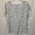 Orvis  Leaf Print Linen Blend Tee Large Photo 3