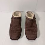 UGG  S/N 5380 brown leather skeepskin-lined clog comfort shoe women size 9 Photo 2