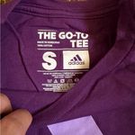 Adidas  Women's Purple Tee with White Logo Photo 2