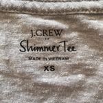 J.Crew Grey Shimmer Crewneck Tee Shirt Photo 1