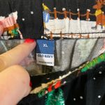 Old Navy  Festive Scene Pajama Bottoms - Black Photo 2