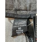 New York Co Battery Park Stretch Trouser Gray Wide Leg Uptown Rise 16 Denim NWT Photo 9