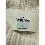 Aritzia Wilfred Cream 100% Merino Wool Turtleneck Long Sleeve Sweater Size L Photo 2