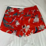 Athleta Women's Hudson Board Shorts Tropical Size 8 Orange Iris Garden Swim Photo 6