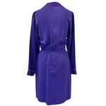 Amanda Uprichard  100% Silk Collared Long Sleeve Elastic Waist Knee Length Medium Photo 1