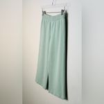 St. John Sport Pastel Mint Green Wool Wide-Leg Knit Pants Size S Photo 3