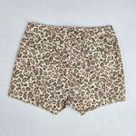 Wonderly Womens Cheetah Print Shorts High Waist Frayed Hem Size 30 Brown NEW Photo 1