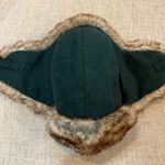 Women’s Green Trapper Hat with Faux Fur Trim Photo 4
