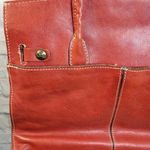 Patricia Nash VIENNA SATCHEL Burnt Coral Leather Tote Shoulder Bag Photo 2