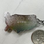 Avon Vintage USA American Flag Heart United States Keychain Keyring Photo 5