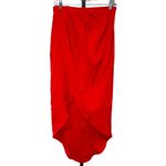 superdown  Revolve Arielle Slit Tulip Maxi Skirt Red Sz Medium Holiday Christmas Photo 2