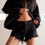 ZARA  black denim cutoff shorts Photo 0