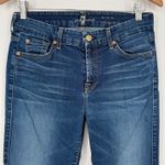 7 For All Mankind ‎ Mid Rise Skinny Jeans Dark Wash Women's Size 28 Photo 1