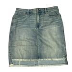 Abercrombie & Fitch  Light Blue Mini Jeans Skirt(Size 28) Photo 2