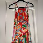Farm Rio  Cutout Halter colorful Jumpsuit Size XS Photo 10