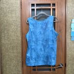 Blue and White Floral Tank Top NWOT Size XL Photo 2