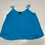 AQUA  SOLID BUTTON FRONT CAMI XS‎ Retail Price - $78 Photo 0