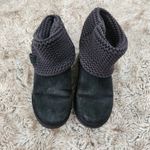 UGG  Shaina Boot Knit Fold-Over Sweater Cuff Black Photo 2