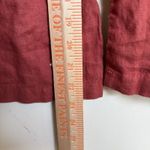 Johnny Was Elia Tie Linen Jumpsuit womens small rust red Photo 6